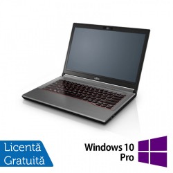 Laptop Refurbished Fujitsu Lifebook E744, Intel Core i5-4200M 2.50GHz, 8GB DDR3, 240GB SSD, DVD-RW, 14 Inch, Cadou Webcam + Windows 10 Pro